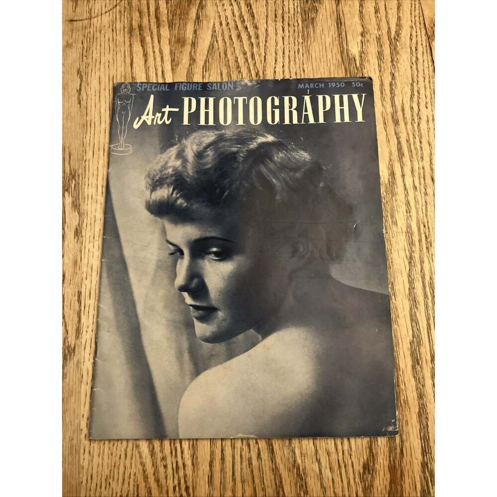 Vintage Rare Art Photography magazine - March 1950 Pinup Girls
